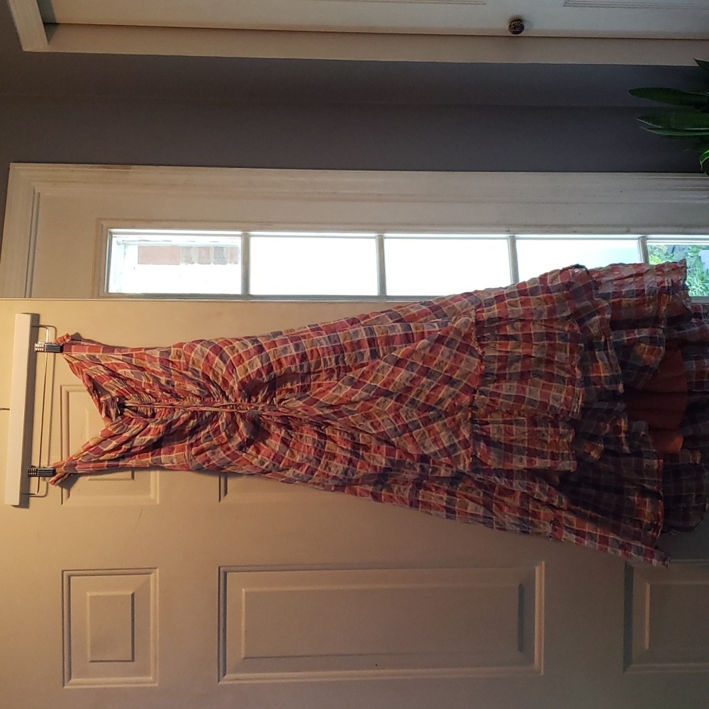 free people maxi high low dress